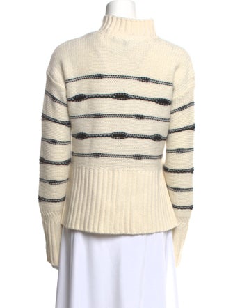 Veronica Beard Wool Striped Sweatshirt