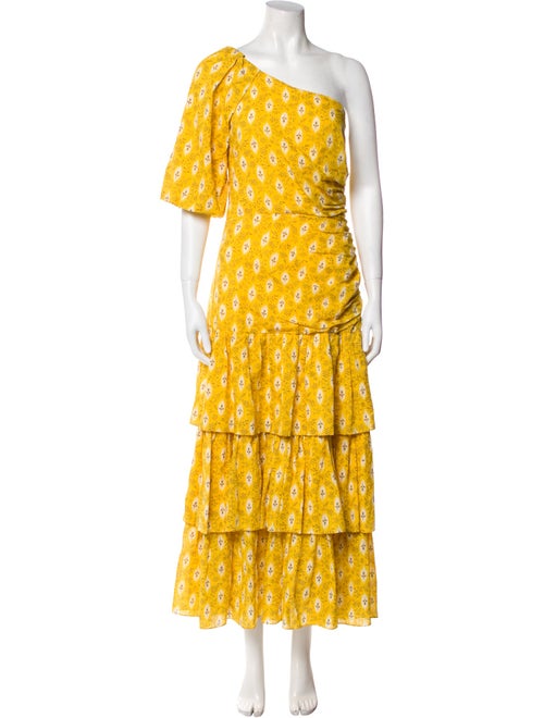 Veronica Beard Floral Print Long Dress