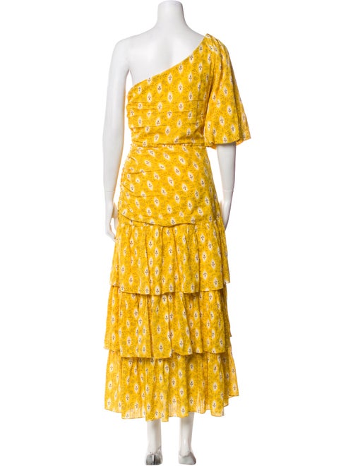 Veronica Beard Floral Print Long Dress