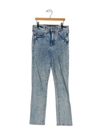 Veronica Beard Mid-Rise Straight Leg Jeans
