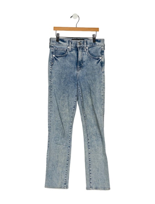 Veronica Beard Mid-Rise Straight Leg Jeans
