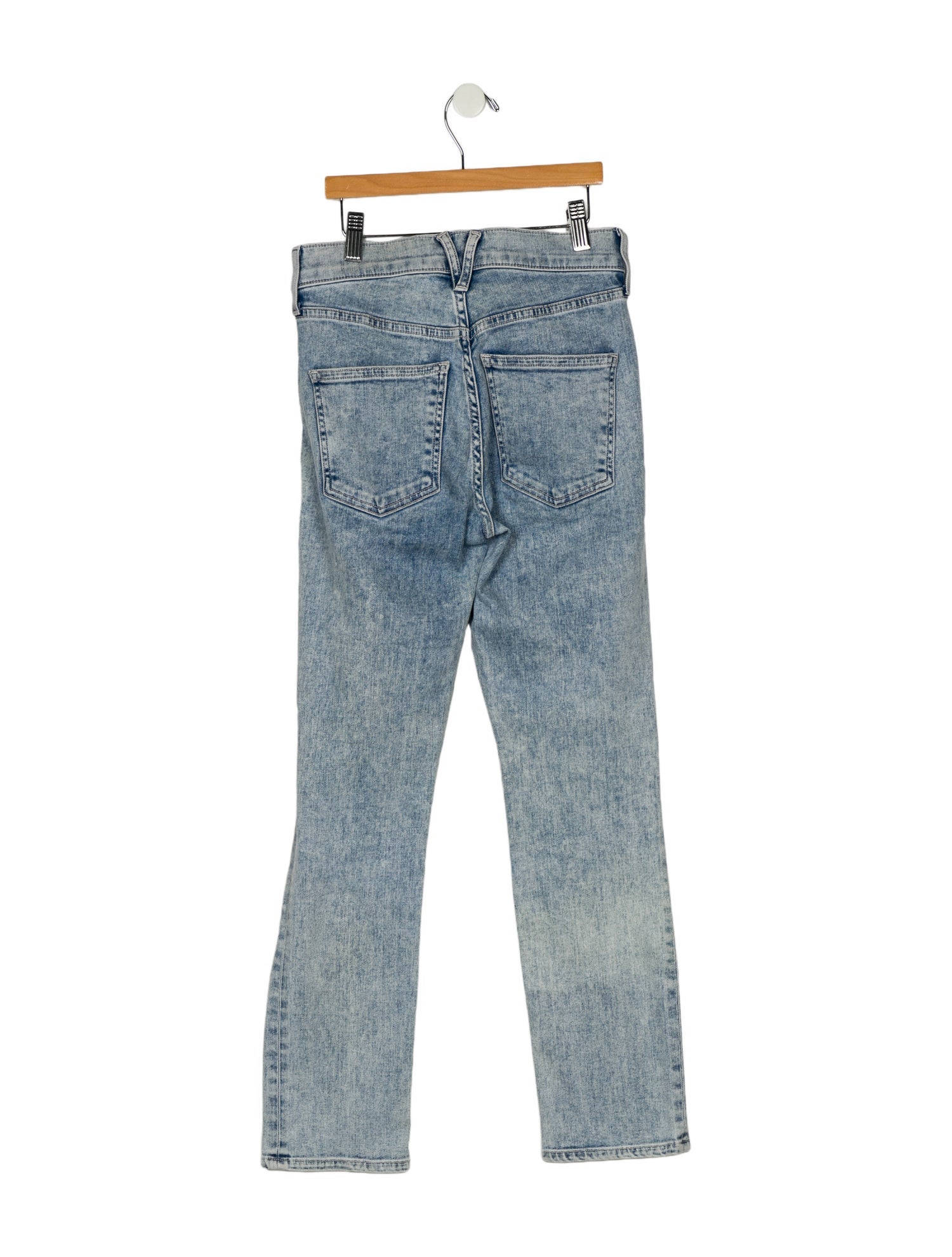 Veronica Beard Mid-Rise Straight Leg Jeans