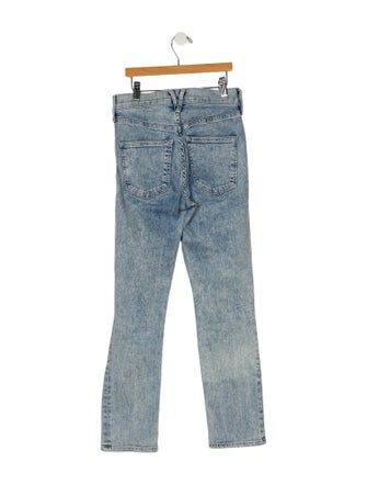 Veronica Beard Mid-Rise Straight Leg Jeans