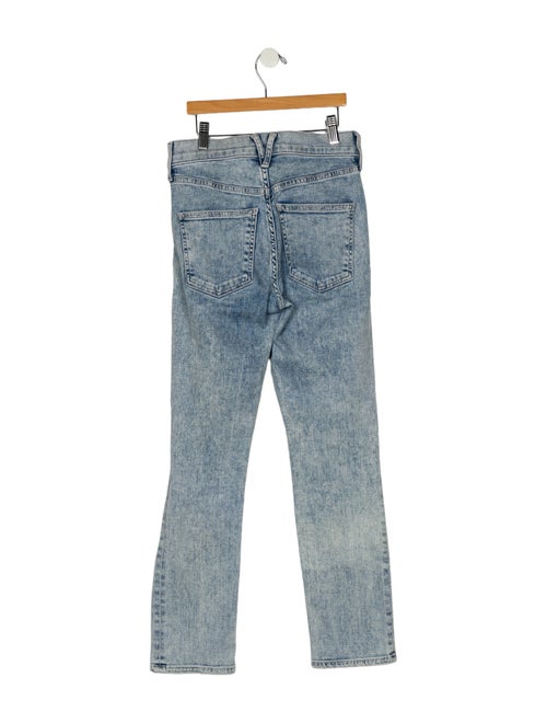 Veronica Beard Mid-Rise Straight Leg Jeans
