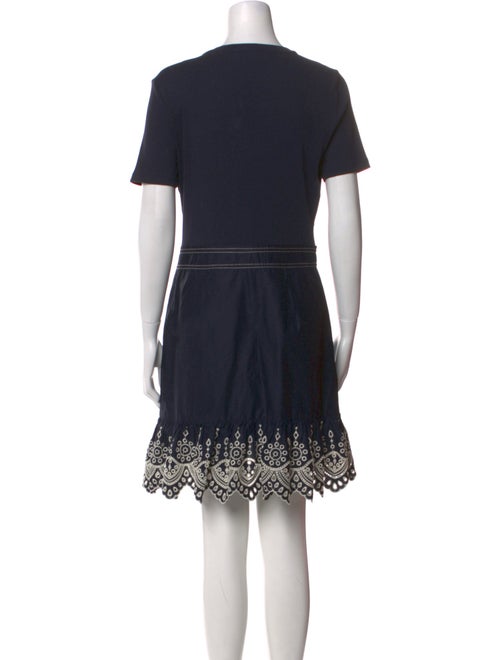 Veronica Beard Crew Neck Mini Dress