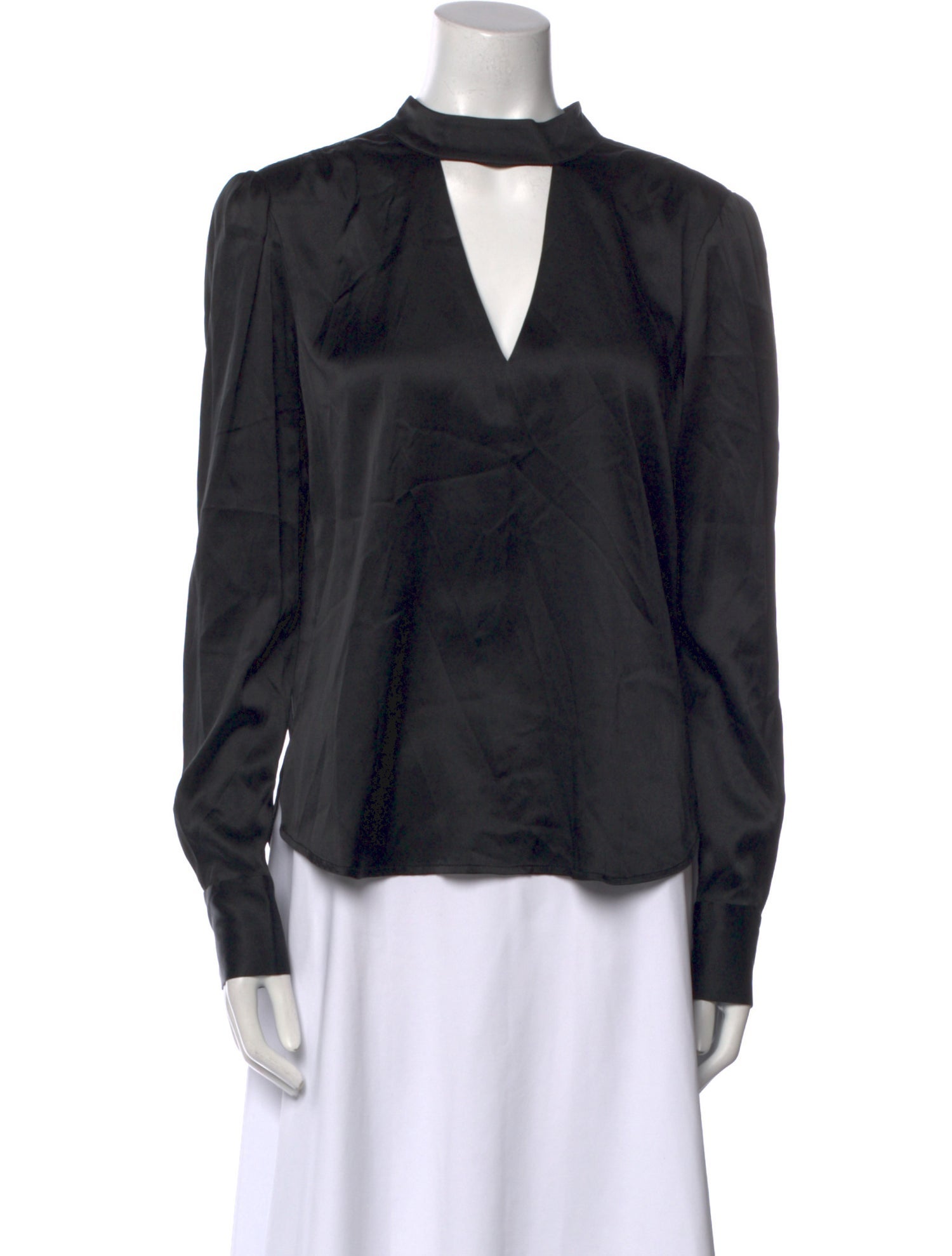 Veronica Beard Silk Mock Neck Blouse