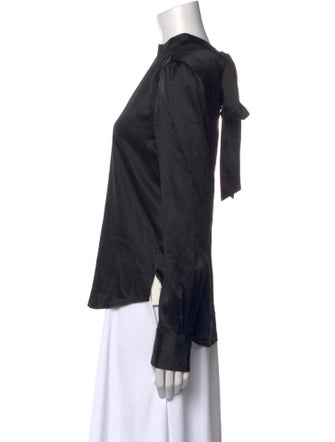 Veronica Beard Silk Mock Neck Blouse