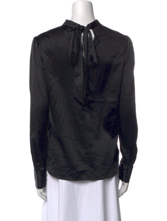 Veronica Beard Silk Mock Neck Blouse