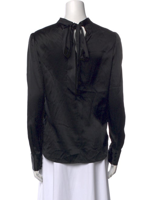 Veronica Beard Silk Mock Neck Blouse