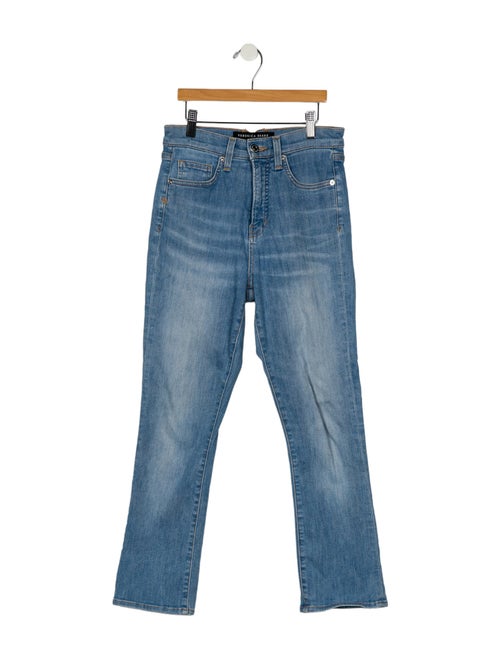 Veronica Beard Mid-Rise Straight Leg Jeans