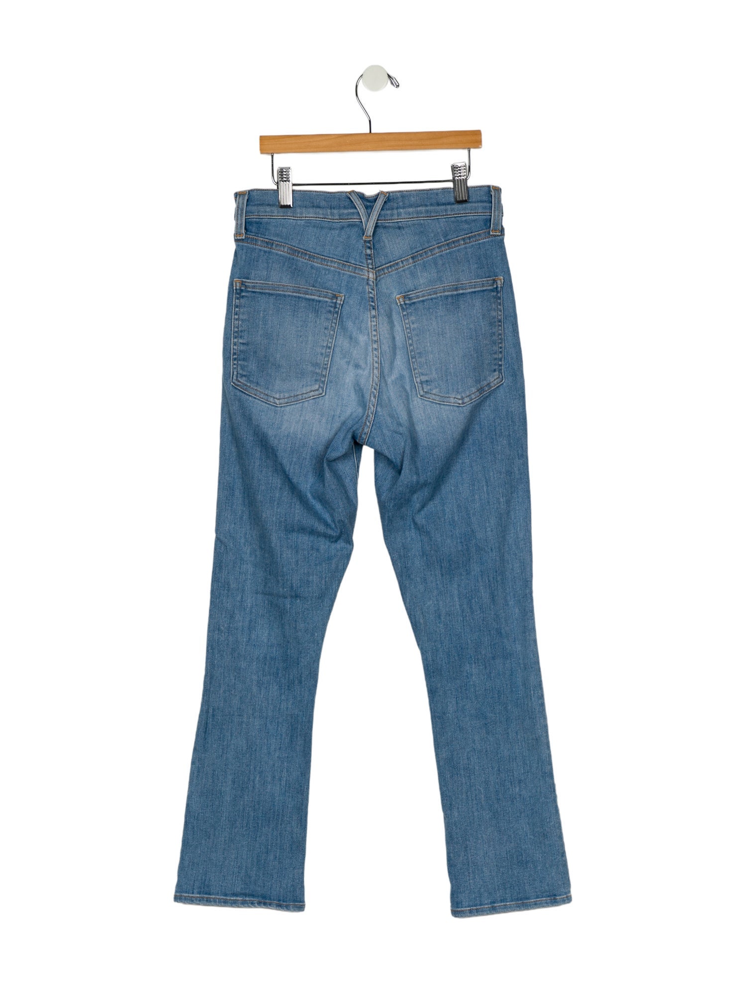 Veronica Beard Mid-Rise Straight Leg Jeans