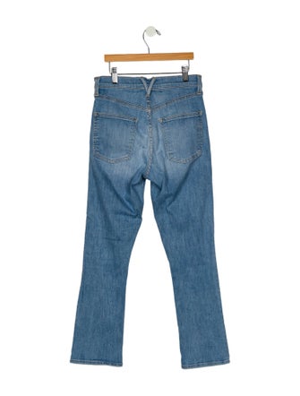 Veronica Beard Mid-Rise Straight Leg Jeans
