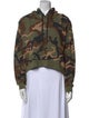 Veronica Beard Camouflage Print Mock Neck Sweatshirt