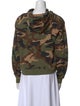 Veronica Beard Camouflage Print Mock Neck Sweatshirt