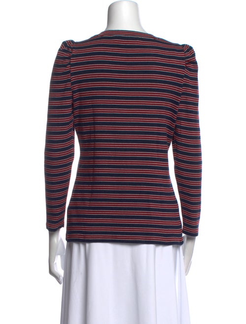 Veronica Beard Striped Crew Neck Top