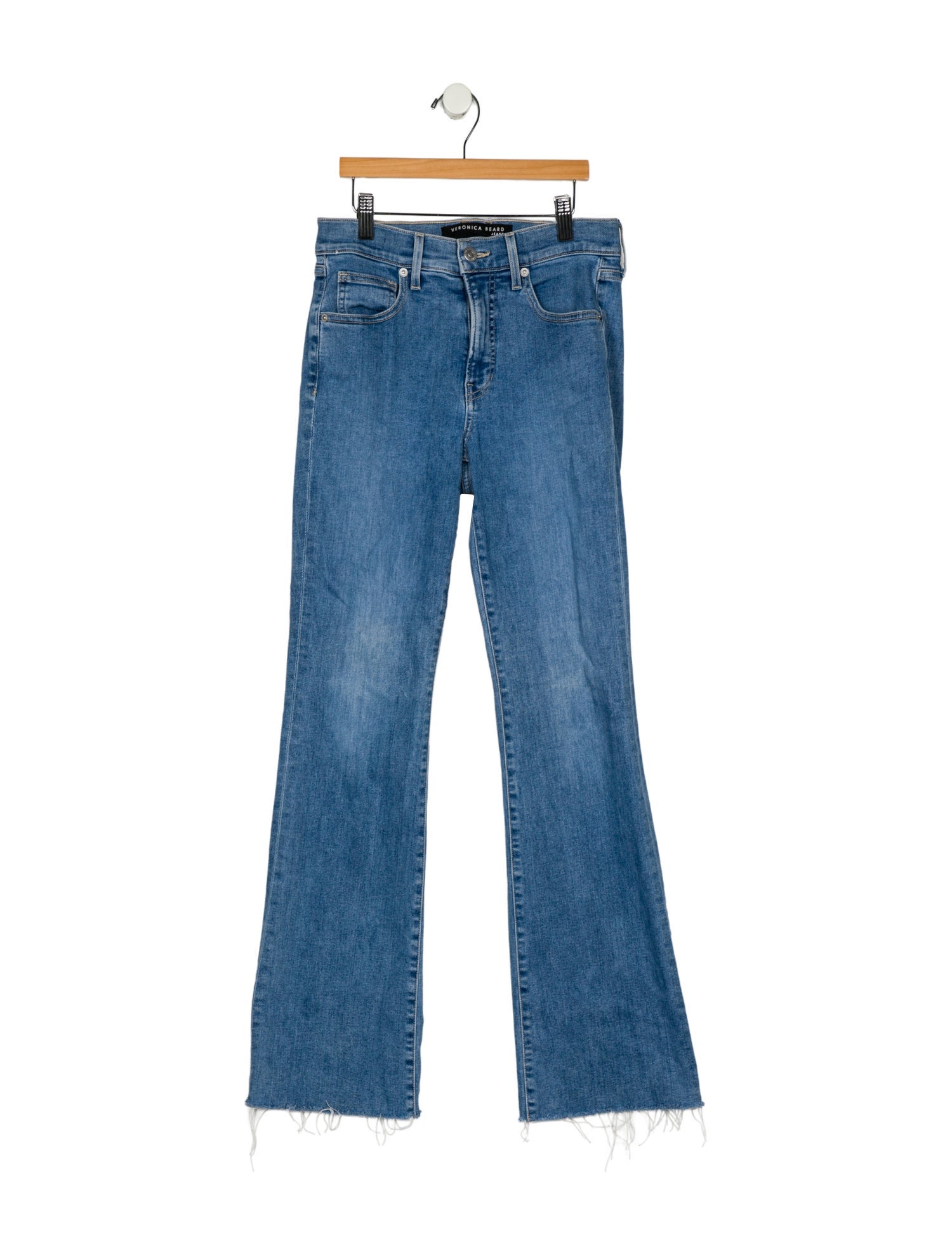 Veronica Beard High-Rise Wide Leg Jeans