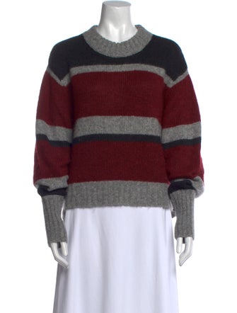 Veronica Beard Striped Crew Neck Sweater