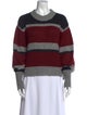 Veronica Beard Striped Crew Neck Sweater