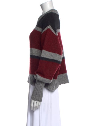 Veronica Beard Striped Crew Neck Sweater