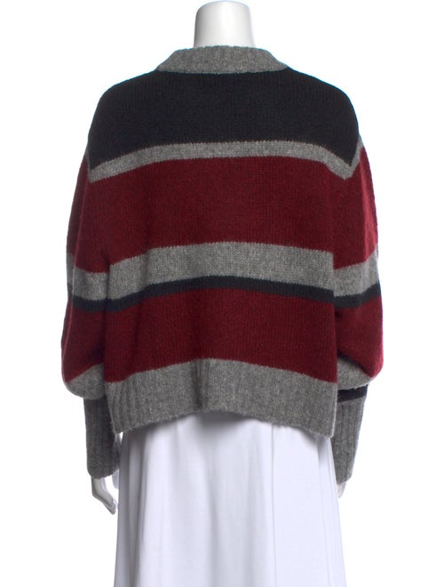 Veronica Beard Striped Crew Neck Sweater