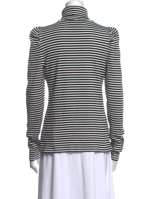 Veronica Beard Striped Turtleneck Top
