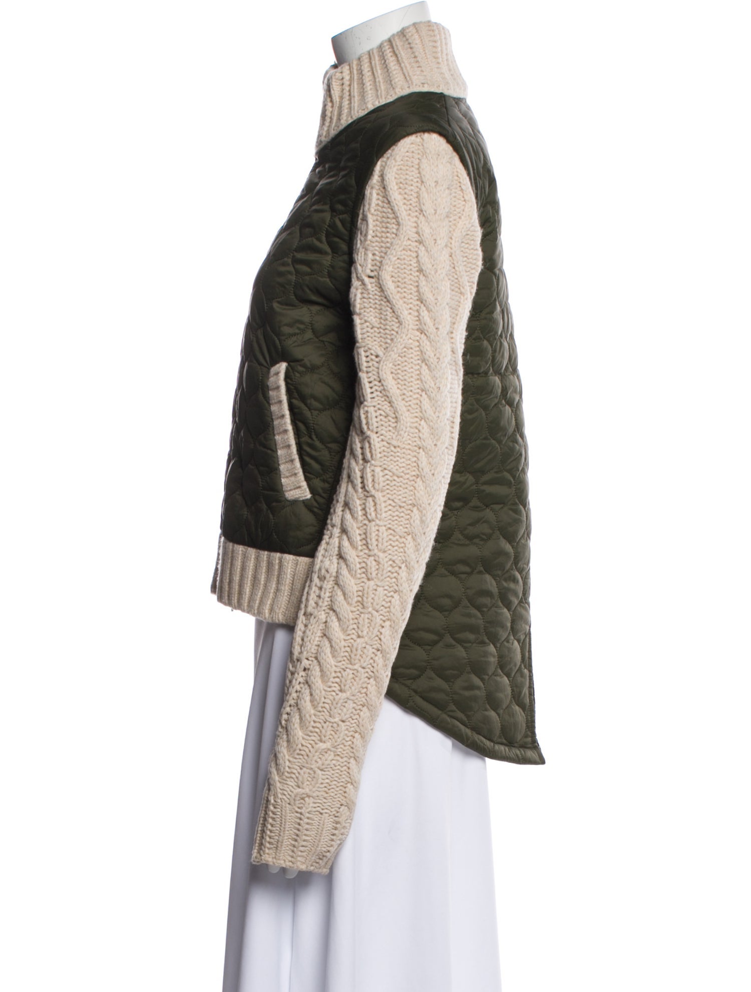 Veronica Beard Wool Colorblock Pattern Jacket