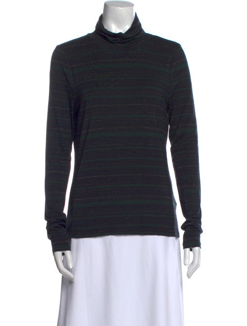 Veronica Beard Striped Turtleneck Sweatshirt