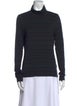 Veronica Beard Striped Turtleneck Sweatshirt