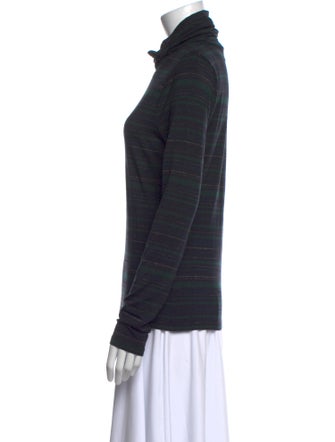 Veronica Beard Striped Turtleneck Sweatshirt
