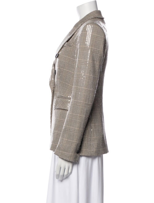 Veronica Beard Plaid Print Blazer