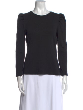 Veronica Beard Crew Neck Long Sleeve Top