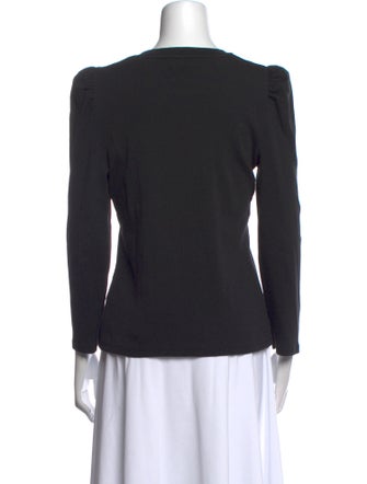 Veronica Beard Crew Neck Long Sleeve Top