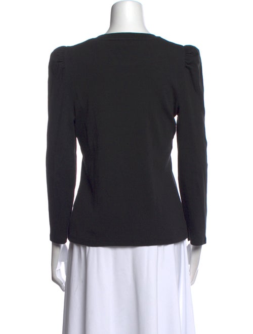 Veronica Beard Crew Neck Long Sleeve Top