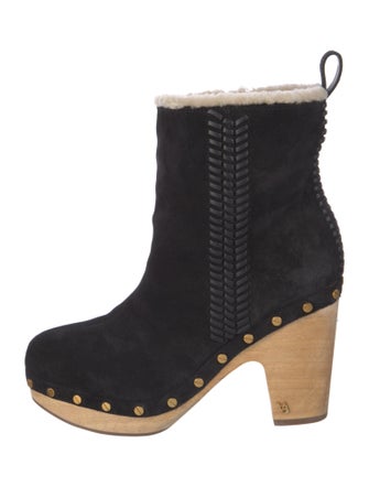 Veronica Beard Suede Studded Accents Boots