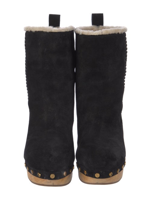 Veronica Beard Suede Studded Accents Boots