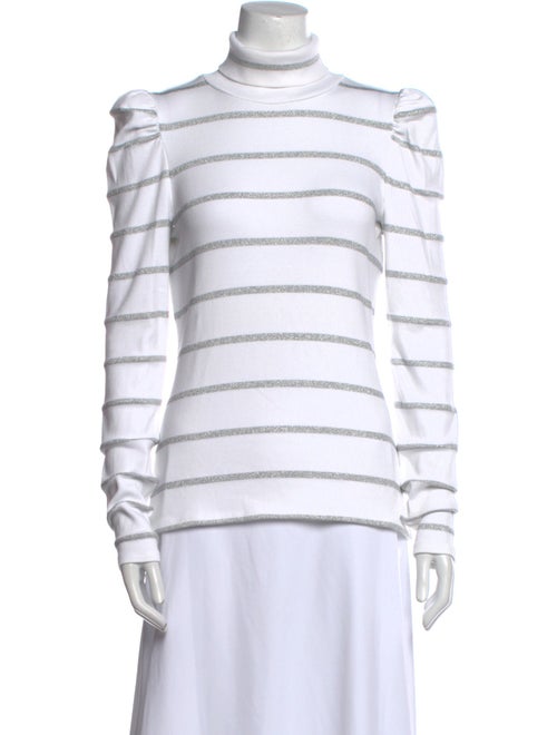 Veronica Beard Striped Turtleneck Top