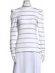Veronica Beard Striped Turtleneck Top