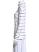 Veronica Beard Striped Turtleneck Top