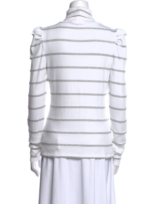 Veronica Beard Striped Turtleneck Top