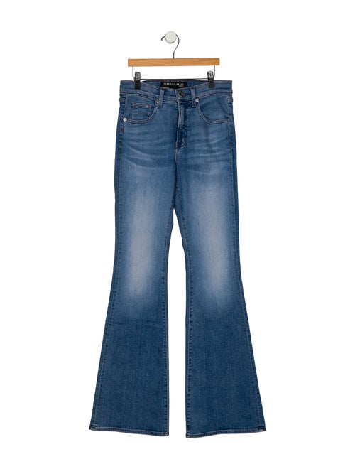 Veronica Beard Mid-Rise Wide Leg Jeans