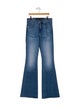 Veronica Beard Mid-Rise Wide Leg Jeans