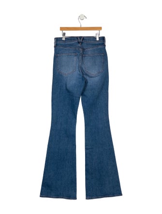Veronica Beard Mid-Rise Wide Leg Jeans