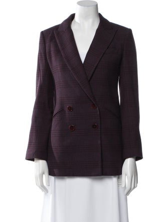 Veronica Beard Plaid Print Blazer