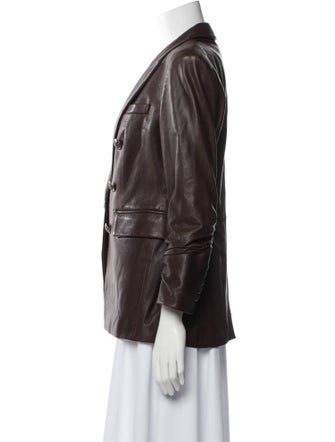 Veronica Beard Leather Blazer