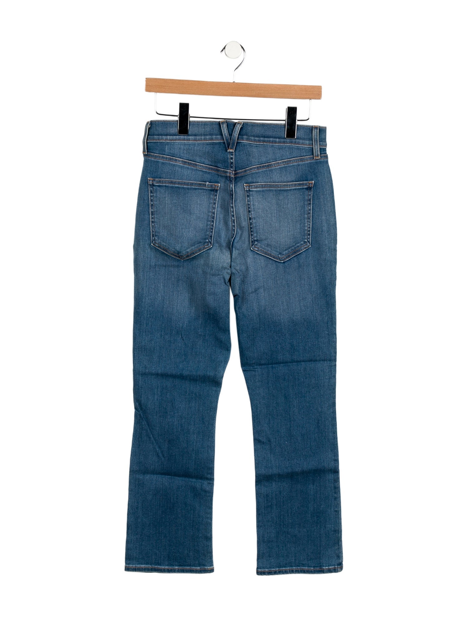 Veronica Beard High-Rise Straight Leg Jeans
