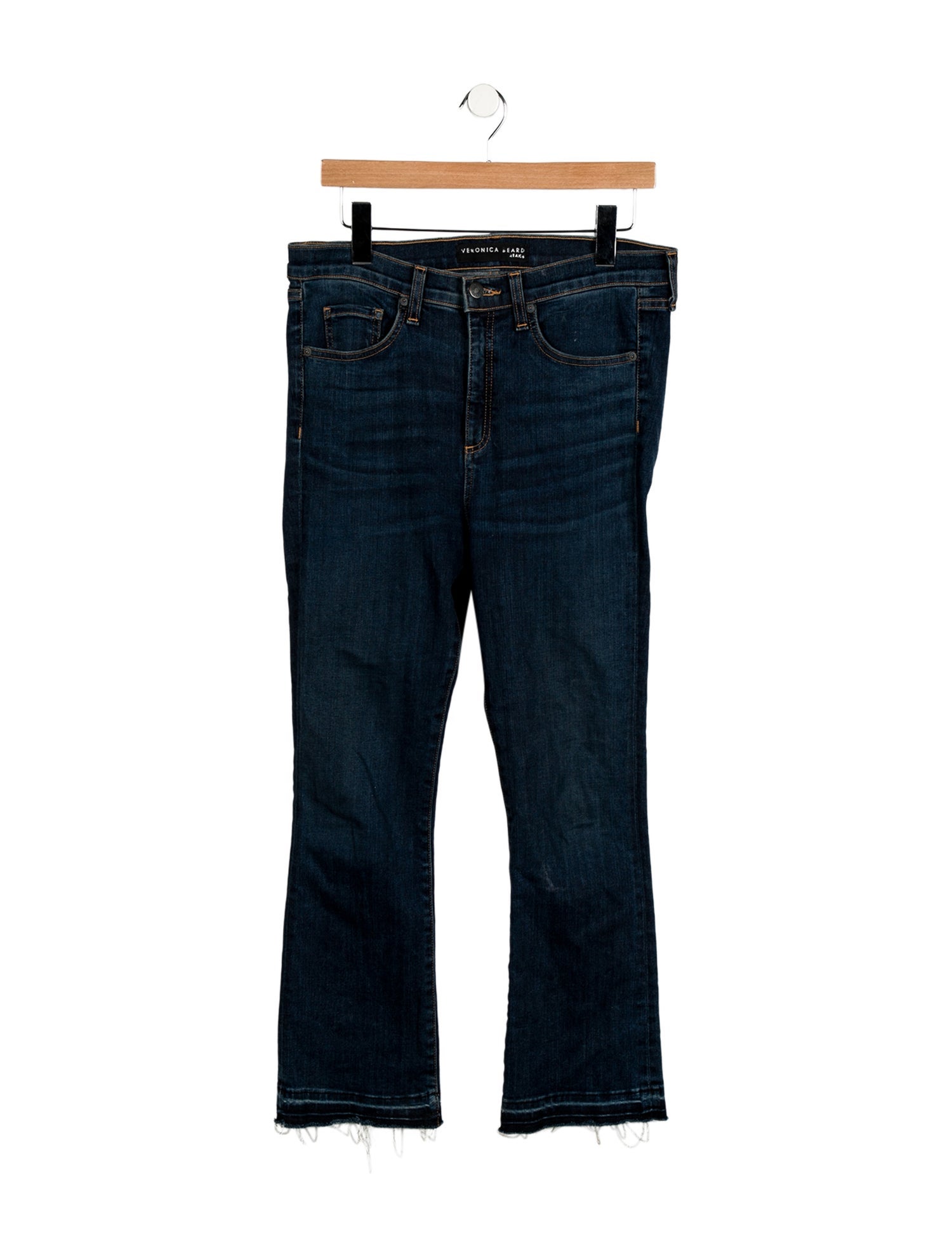 Veronica Beard High-Rise Straight Leg Jeans
