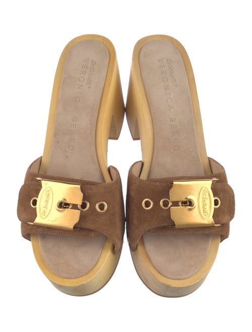 Veronica Beard Suede Studded Accents Slides