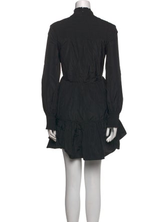 Veronica Beard Mock Neck Mini Dress