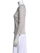 Veronica Beard Striped Crew Neck Top