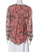 Veronica Beard Silk Floral Print Blouse